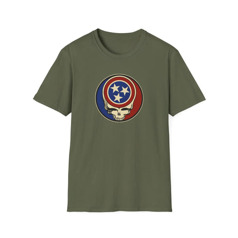 Grateful Dead - Tennessee State Flag Stealie Grateful Dead T-Shirt - StealieShop